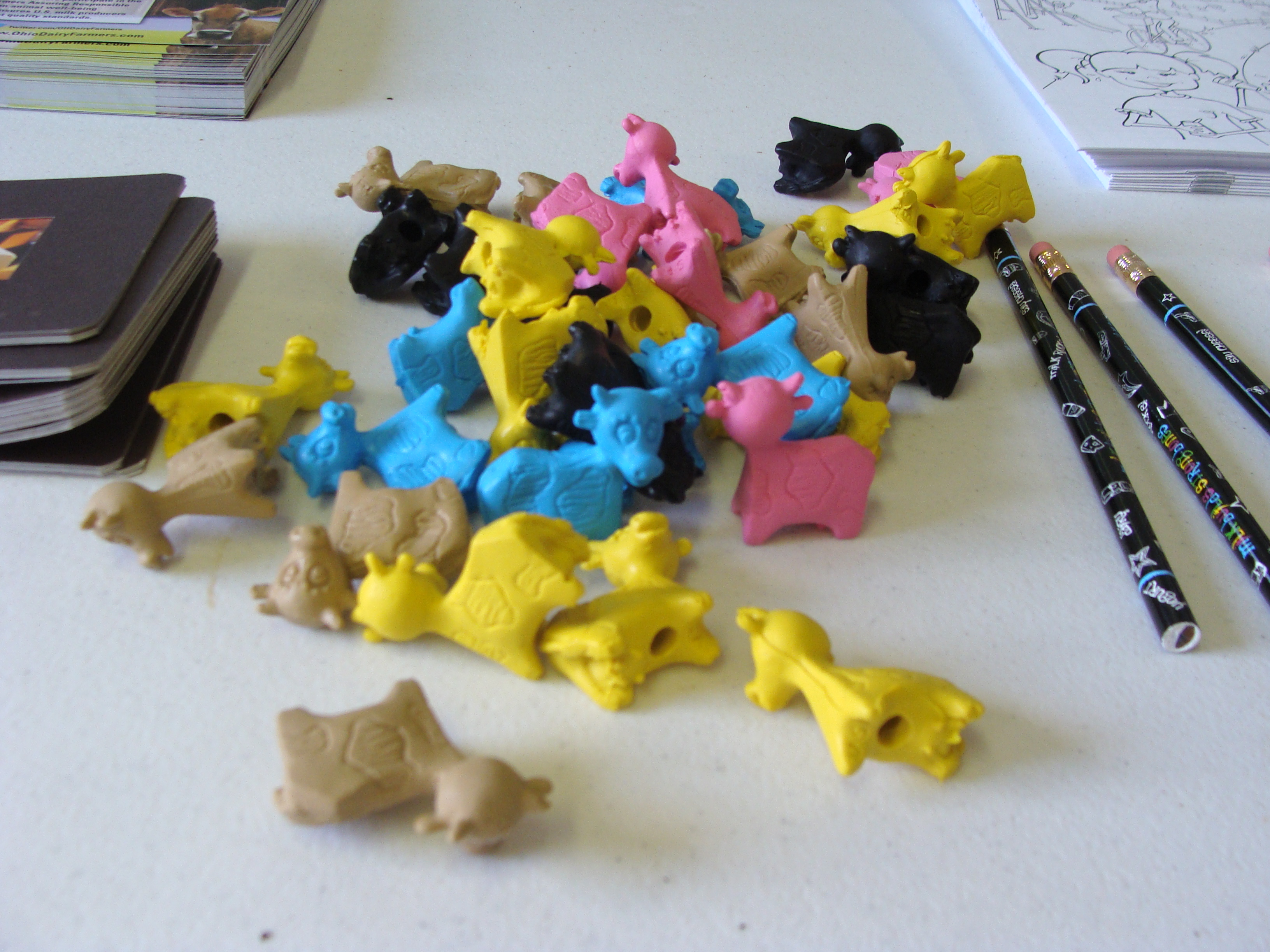 Blue Ridge Dairy and Whitetail Farm cow erasers MarLa Sink Druzgal